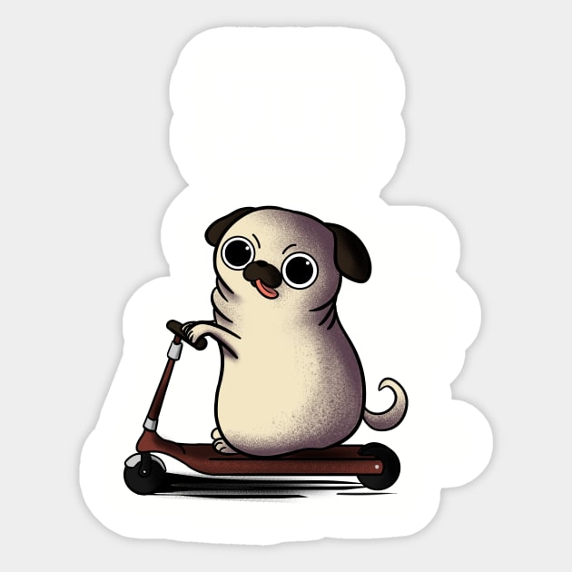 Pug Mobile Sticker by Fan.Fabio_TEE